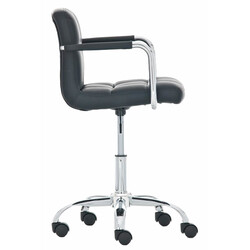 Bekväm kontorsstol i konstläder med justerbar höjd