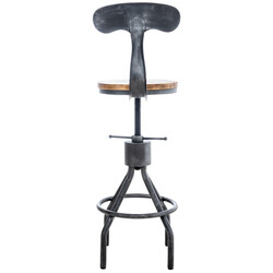 Elegant justerbar barstol i furu och metall