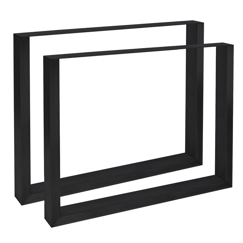 Mångsidiga bordsben i pulverlackerat stål med golvskydd