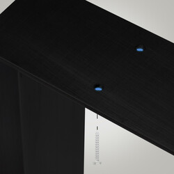 Mångsidiga bordsben i pulverlackerat stål med golvskydd