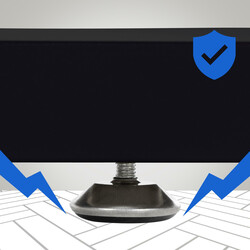 Mångsidiga bordsben i pulverlackerat stål med golvskydd