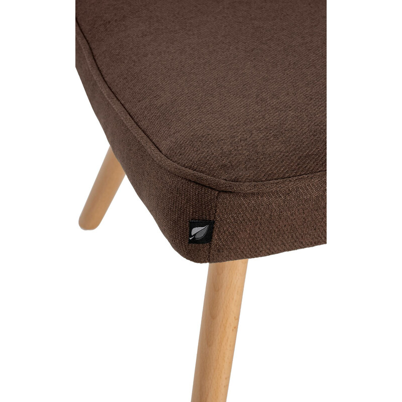 Elegant och mångsidig fotpall med bokträben