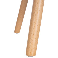 Elegant och mångsidig fotpall med bokträben