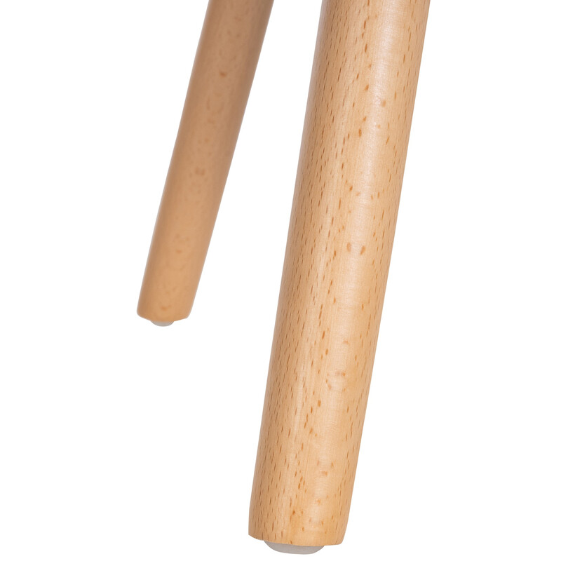 Elegant och mångsidig fotpall med bokträben