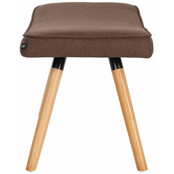 Elegant och mångsidig fotpall med bokträben