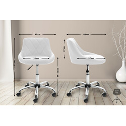 Bekväm höjdjusterbar arbetsstol för professionellt bruk