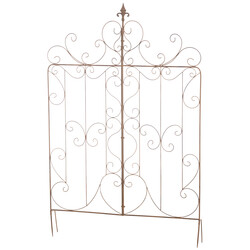 Rustik metallspaljé för trädgårdsdekoration och växtuppvisning