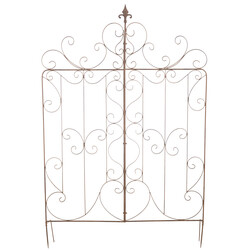 Rustik metallspaljé för trädgårdsdekoration och växtuppvisning