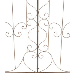 Rustik metallspaljé för trädgårdsdekoration och växtuppvisning