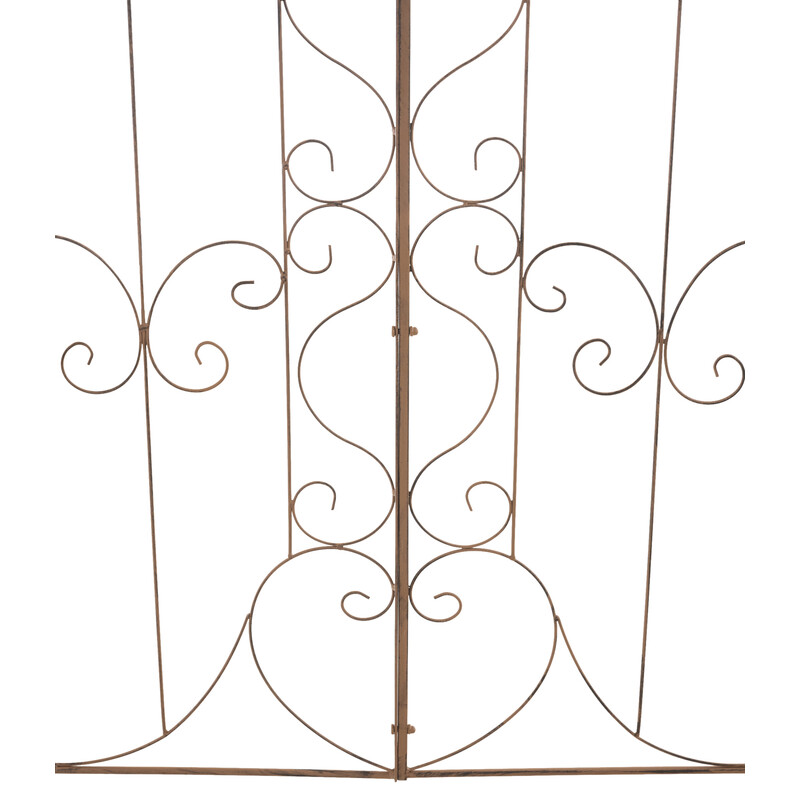 Rustik metallspaljé för trädgårdsdekoration och växtuppvisning