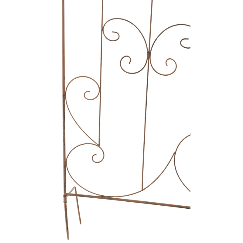 Rustik metallspaljé för trädgårdsdekoration och växtuppvisning