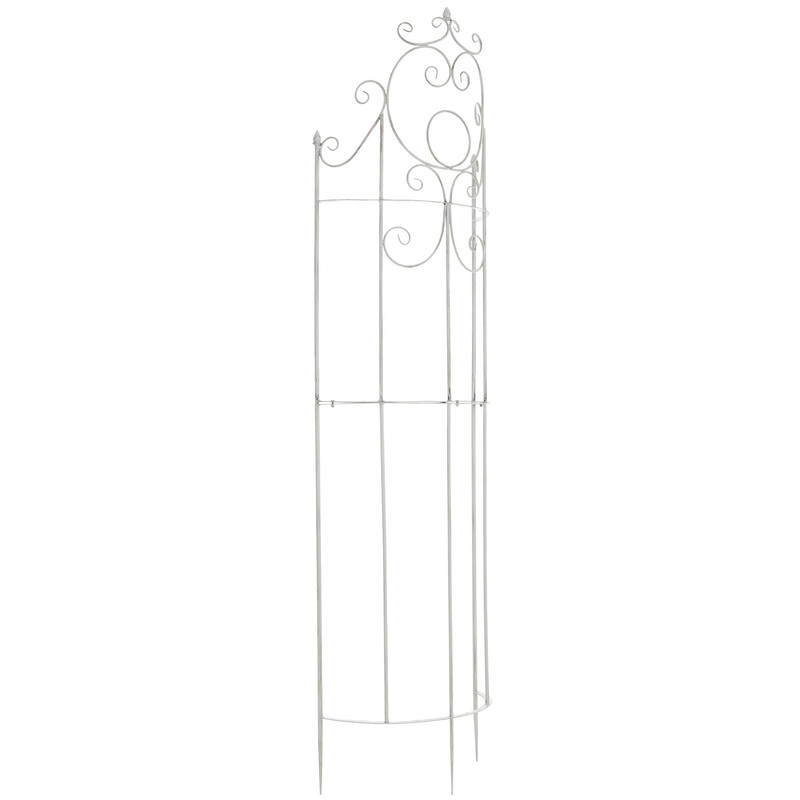 Handgjord järnspaljé för klätterväxter i rustik design