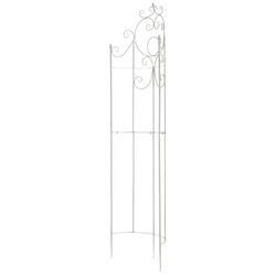 Handgjord järnspaljé för klätterväxter i rustik design