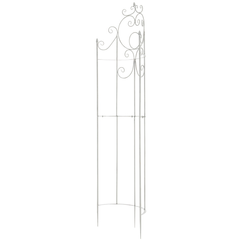 Handgjord järnspaljé för klätterväxter i rustik design