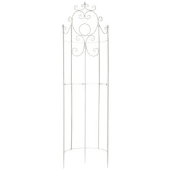 Handgjord järnspaljé för klätterväxter i rustik design