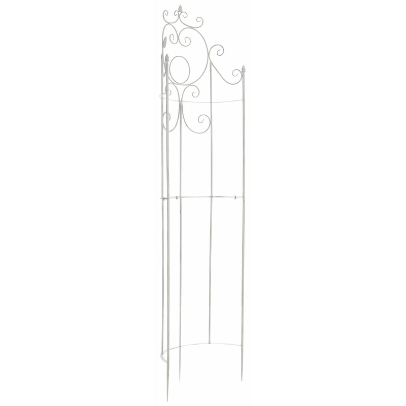 Handgjord järnspaljé för klätterväxter i rustik design