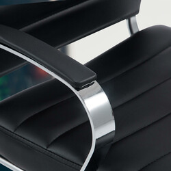 Ergonomisk Oakland kontorsstol med justerbar höjd och läderklädsel