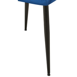 Elegant modern besöksstol med sammetsöverdrag och metallram