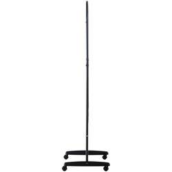 Elegant och praktisk oval spegel med metallram och hjul