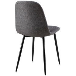 Bekväm och stilren stol med modern metallram