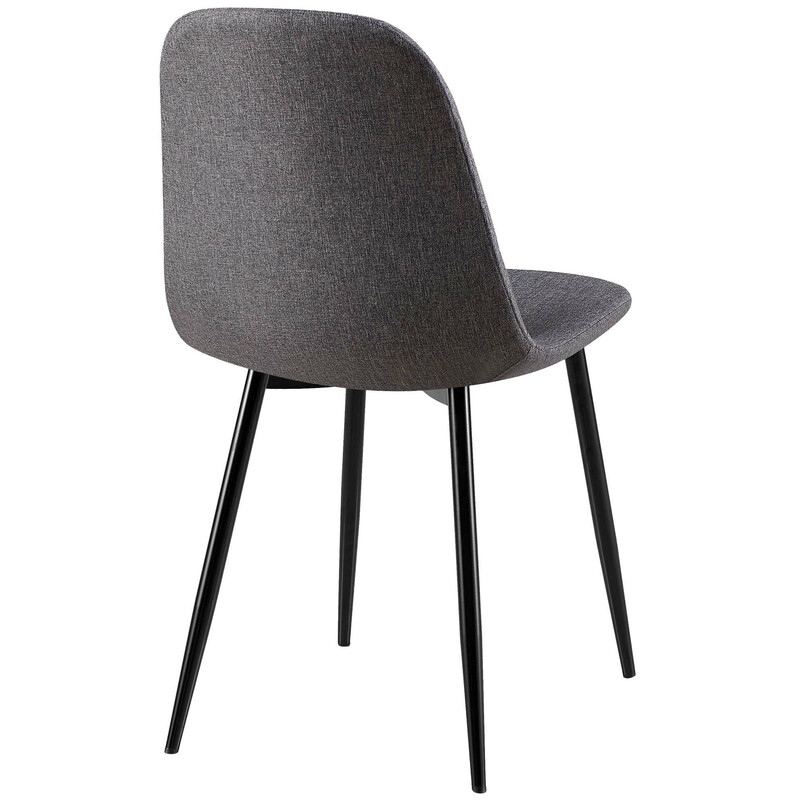 Bekväm och stilren stol med modern metallram