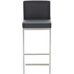 Elegant barstolsuppsättning i konstläder med gungstolsdesign