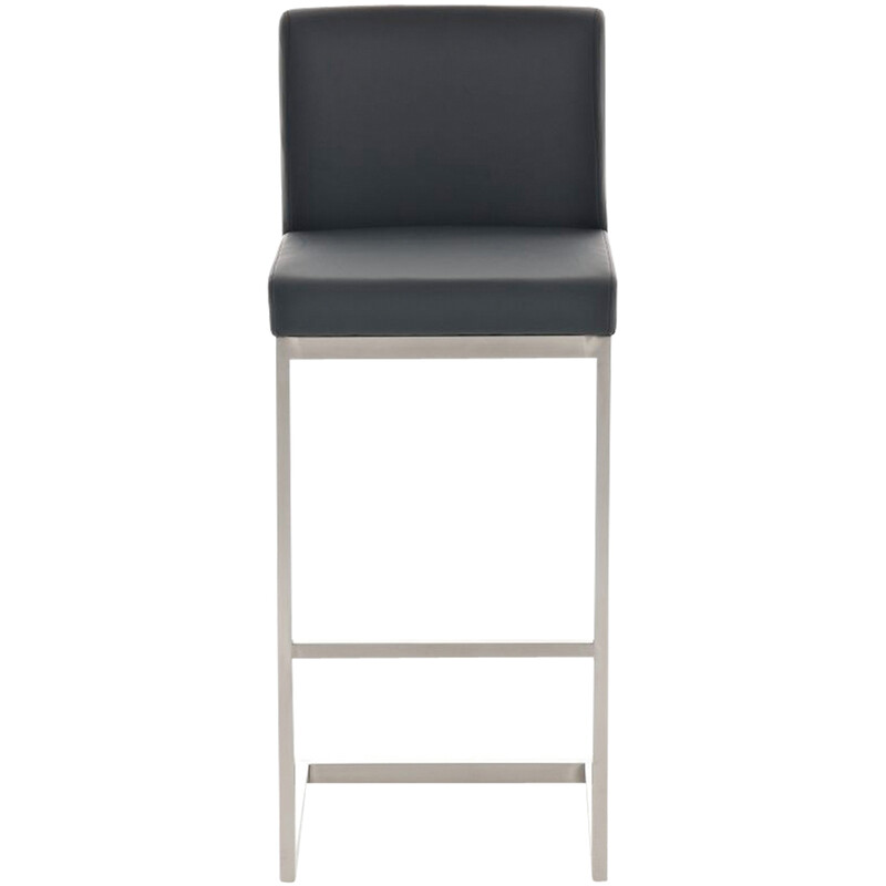 Elegant barstolsuppsättning i konstläder med gungstolsdesign