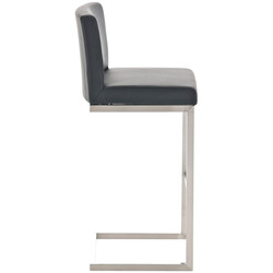 Elegant barstolsuppsättning i konstläder med gungstolsdesign