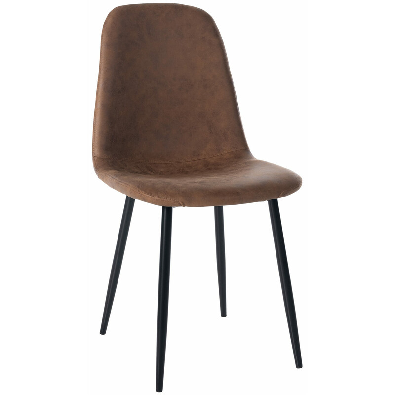 Modern matstol med hög rygg och bekväm stoppning