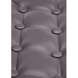 Elegant höjdjusterbar barstol i quiltat konstläder