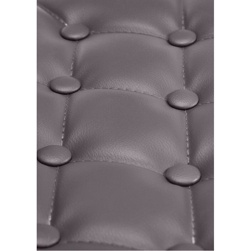 Elegant höjdjusterbar barstol i quiltat konstläder