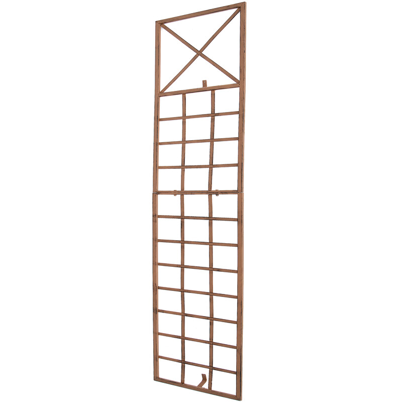 Elegant väggspaljé i järn för klätterväxter och rosor