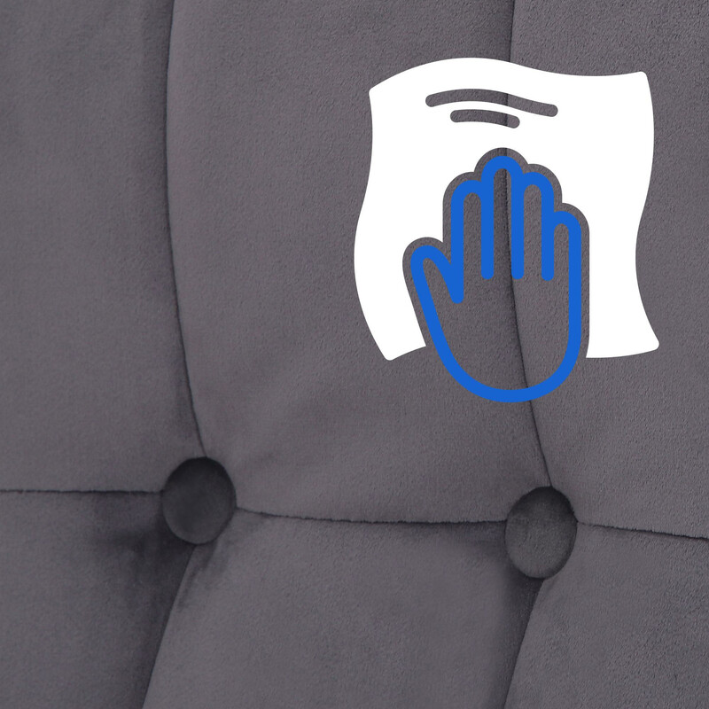 Elegant och bekväm gungstol i sammet för avkoppling