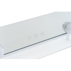 Elegant sminkspegel med LED-belysning och justerbar ljusstyrka