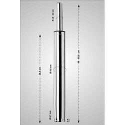 Gasfjäder för höjdjustering av barstolar
