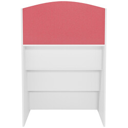 Tidlös barnbokhylla med fyra rymliga hyllor i MDF