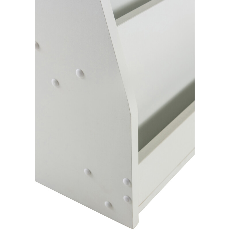 Tidlös barnbokhylla med fyra rymliga hyllor i MDF