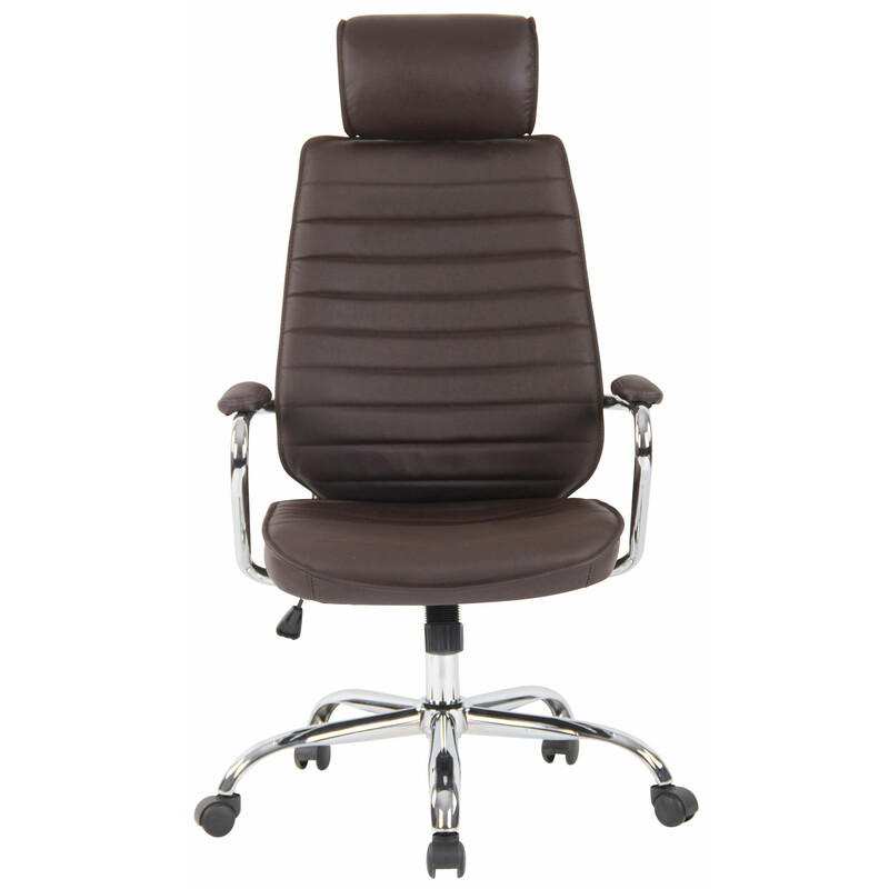 Hopfällbar och lättskött stol med konstläder och metallram