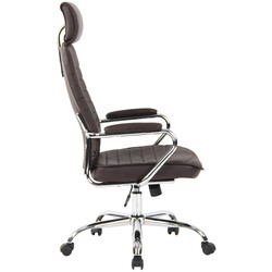 Hopfällbar och lättskött stol med konstläder och metallram