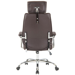 Hopfällbar och lättskött stol med konstläder och metallram