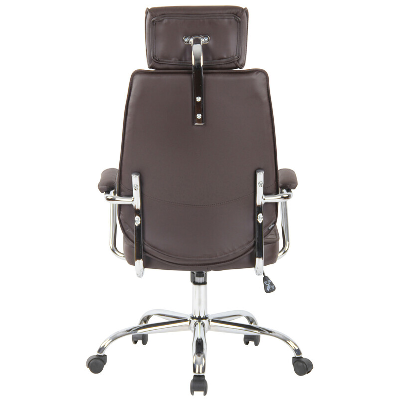 Hopfällbar och lättskött stol med konstläder och metallram