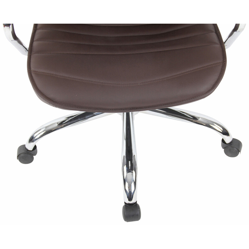 Hopfällbar och lättskött stol med konstläder och metallram