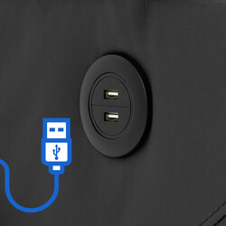 Elektrisk lyftfåtölj med USB och mugghållare