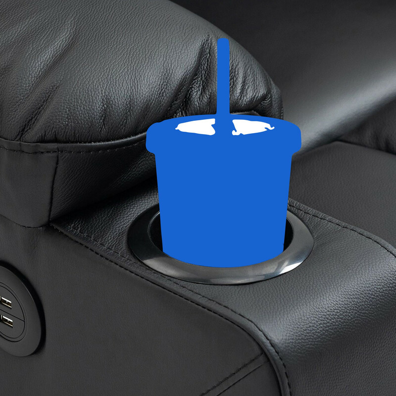 Elektrisk lyftfåtölj med USB och mugghållare