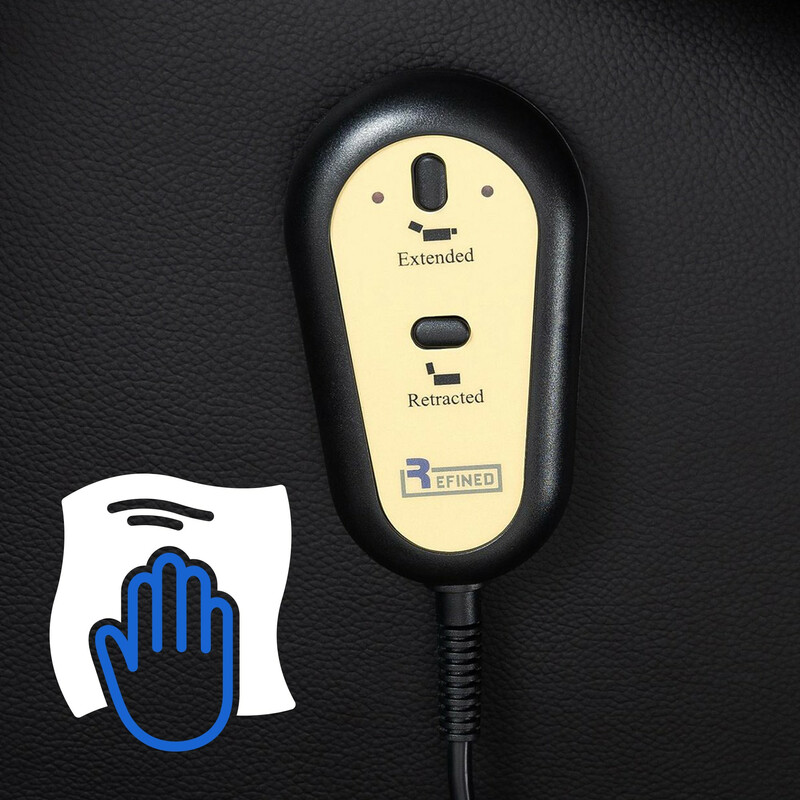 Elektrisk lyftfåtölj med USB och mugghållare