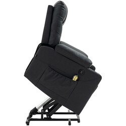 Elektrisk lyftfåtölj med USB och mugghållare