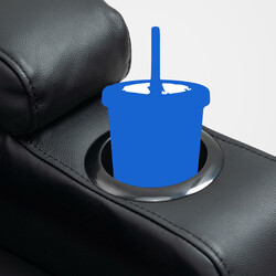 Lyxig massagefåtölj med värme och justerbart ryggstöd