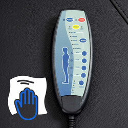 Lyxig massagefåtölj med värme och justerbart ryggstöd