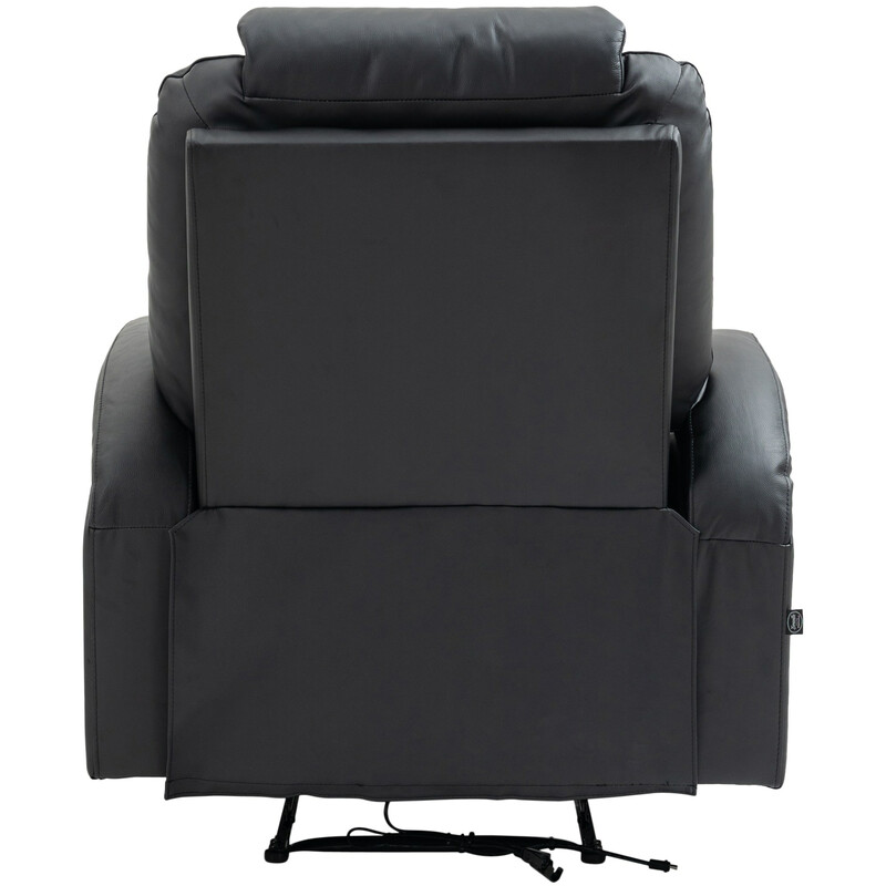 Elegant massagefåtölj med värmefunktion och justerbart ryggstöd