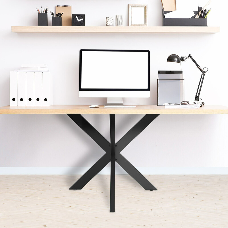 Industriella bordsben i pulverlackerat stål med golvskydd